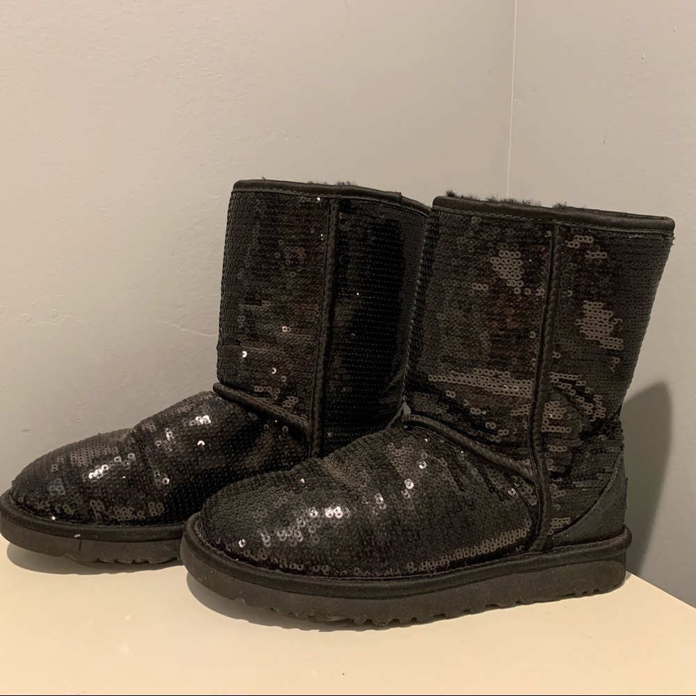 Black Sequin Ugg Boots